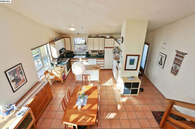 Dining room and kitchen from loft